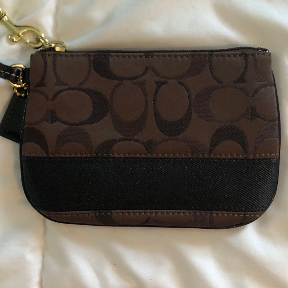 Small coach wristlet